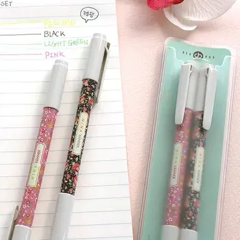 

Floral Pattern Gel Pen Set 0.38mm Writing Tools 2pcs/lot