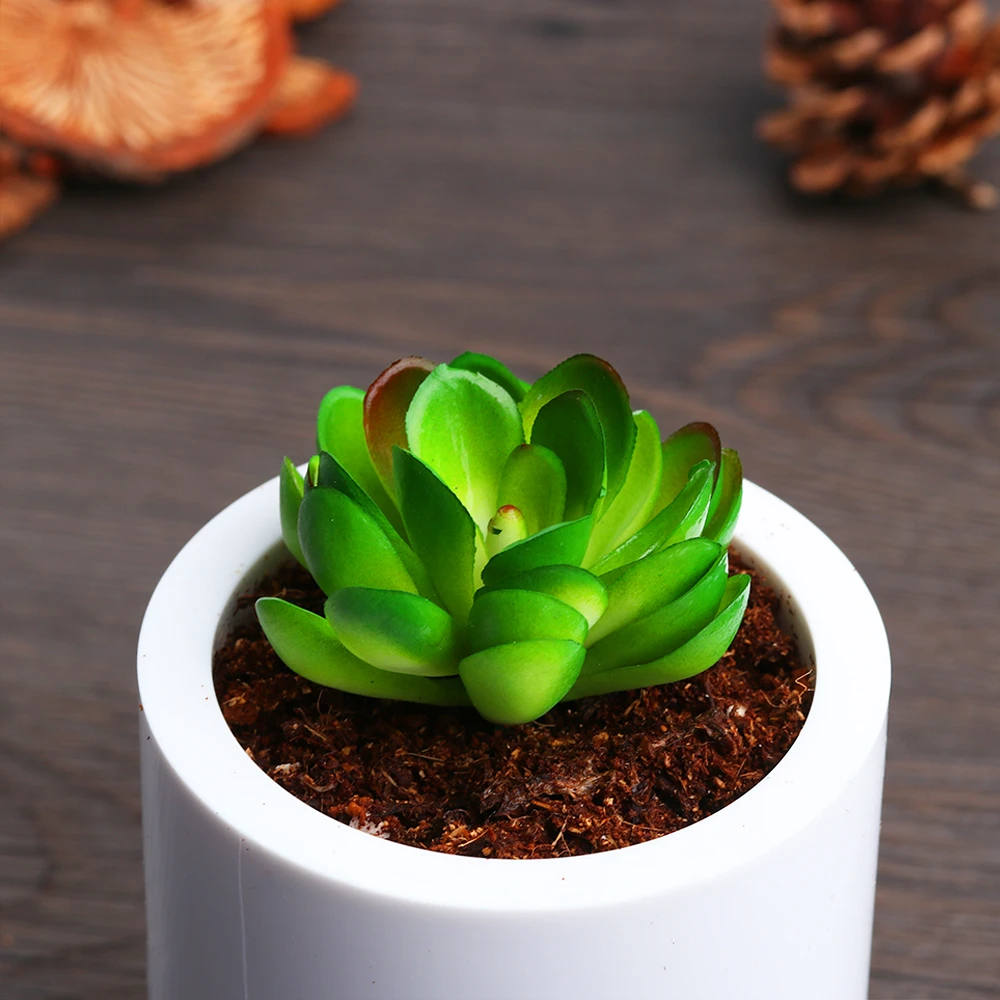 Artificial Mini Succulents Plants Fake Succulent Bonsai Plastic Flower Decor