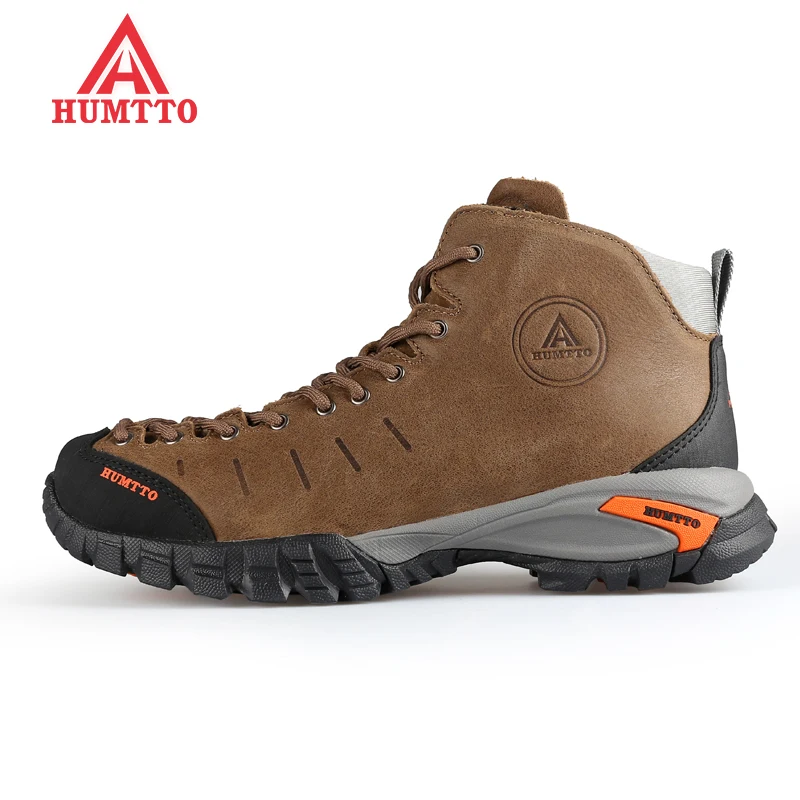 

HUMTTO Men's Winter Sports Outdoor Hiking Trekking Boots Sneakers Shoes For Men Genuine Leather Climbing Mountain Boots Shoes