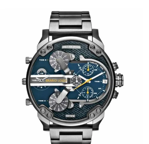2016 New fashion calendar full steel Watch Military Man Business Casual quartz Wristwatch Brand Relojes Hombre