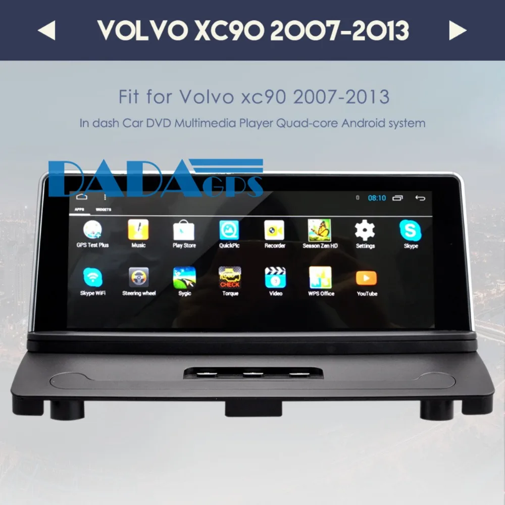 Best Newest 8.8 inch Quad Core Android 6.0 Car Radio Stereo GPS Navigation for Volvo XC90 2007-2013 Satnav Headunit Multimedia Video 1