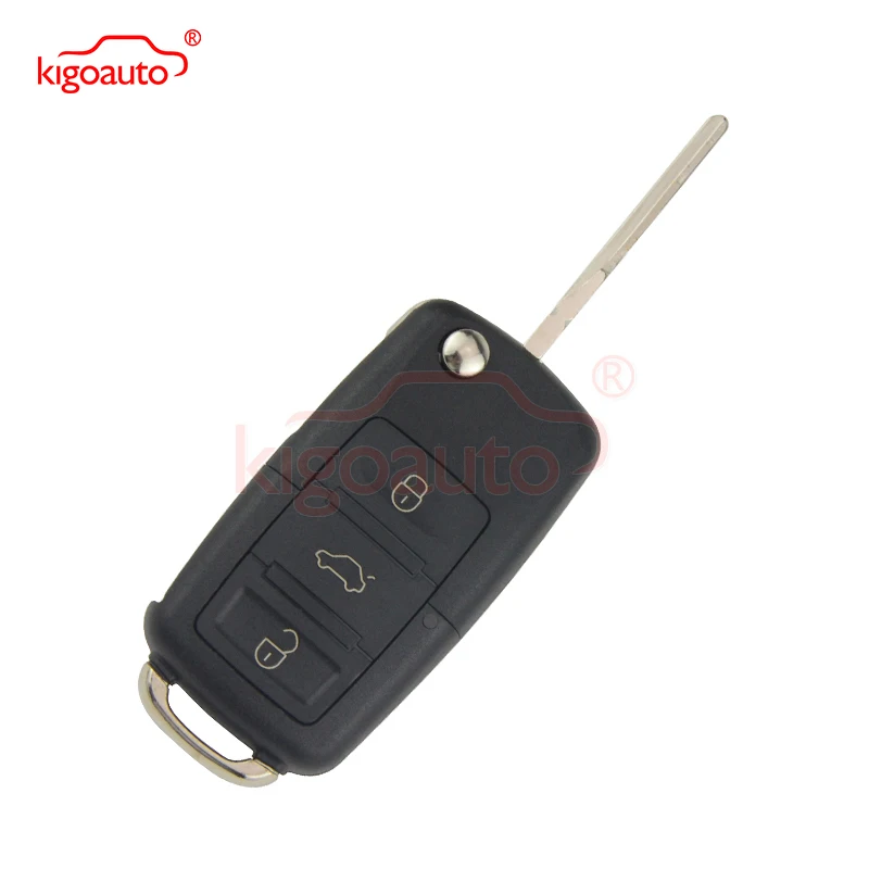 1KO959753N откидной ключ HU66 3 кнопки 434 МГц для VW Jetta Passat 50 Вт 1KO 959 753 N дистанционный ключ kigoauto