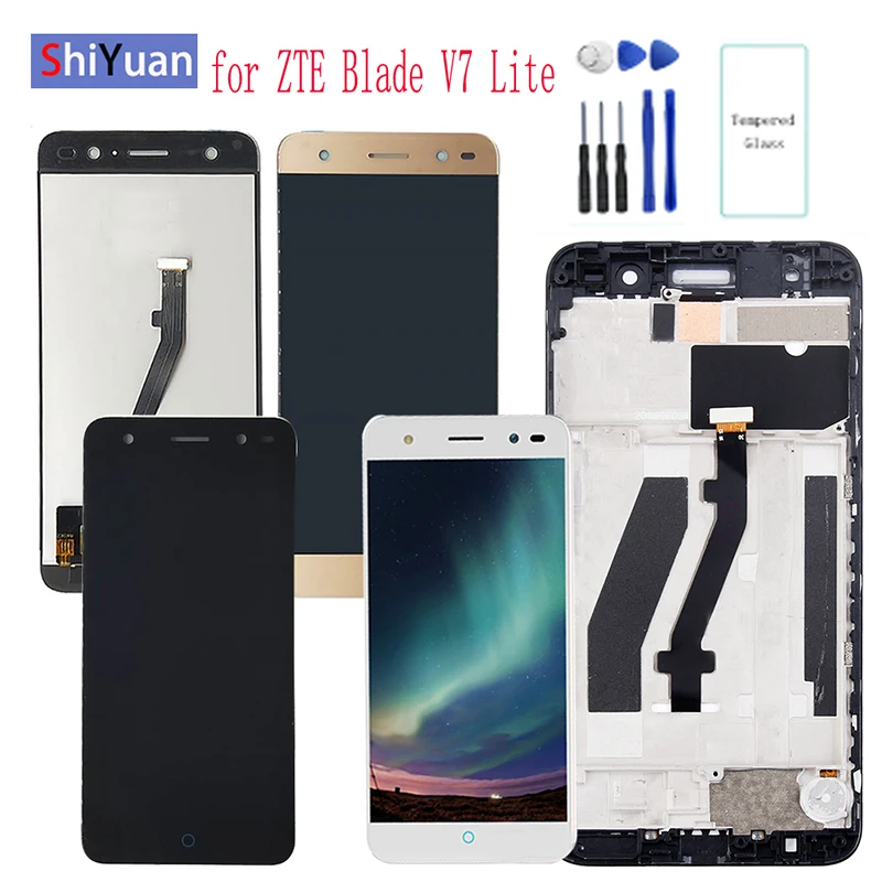 Kopen 5.0 inch Voor ZTE Blade V7 Lite Lcd Touch Screen Digitizer Vergadering Vervanging V7 Lite V0720 Voor ZTE Blade v6 Plus LCD