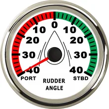 Морской руль угол индикатор Калибр метр 0-190ohm с матричным датчиком 85 мм с красной подсветкой для лодки, яхты, судна