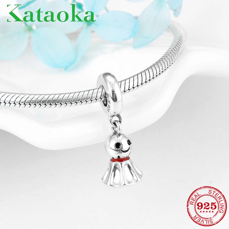 Красивая погода Настоящее серебро 925 пробы солнечная кукла подвески кулоны