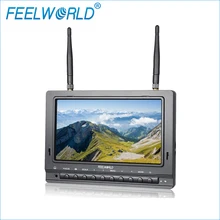 FPV733 7 inch 1000cd/m Kecerahan TFT Feelworld FPV Monitor dengan Dual 5.8G 32CH Diversity Receiver 800×480 Drone UAV Monitor