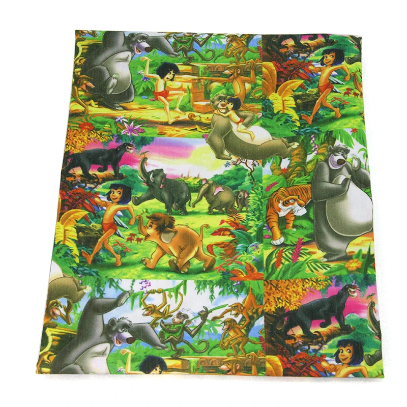 

David accessories 50*145cm Printed Textile Polyester Cotton Fabric Patchwork for Dress Close Making Puppet Pillar,44896