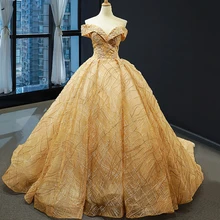 Gorgeous Off Shoulder Sexy Prom Dresses 2019 Gold Handmade Flowers Beading Bridal Evening Dress Sexy Black Girl Party Gowns black stripe pattern elastic off shoulder sexy dress