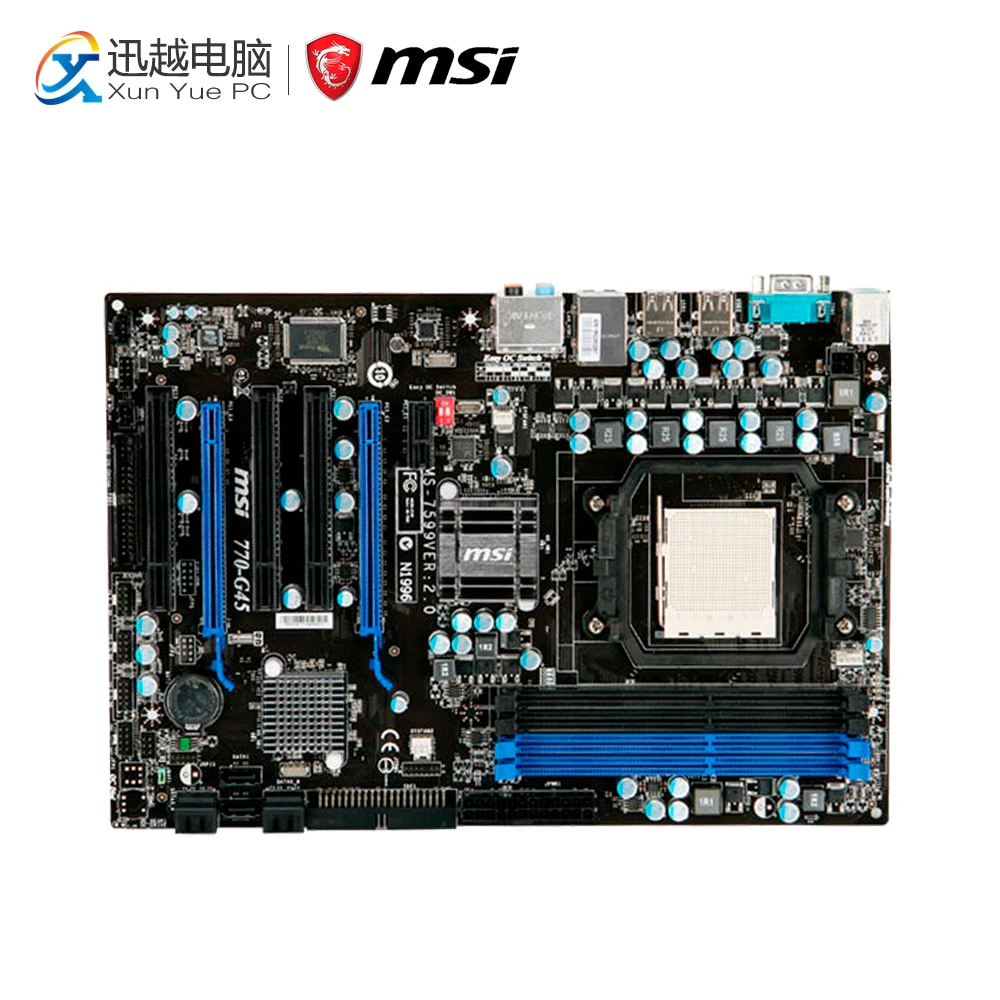 

MSI 770-G45 Desktop Motherboard 770 Socket AM3 DDR3 16G SATA2 USB2.0 ATX