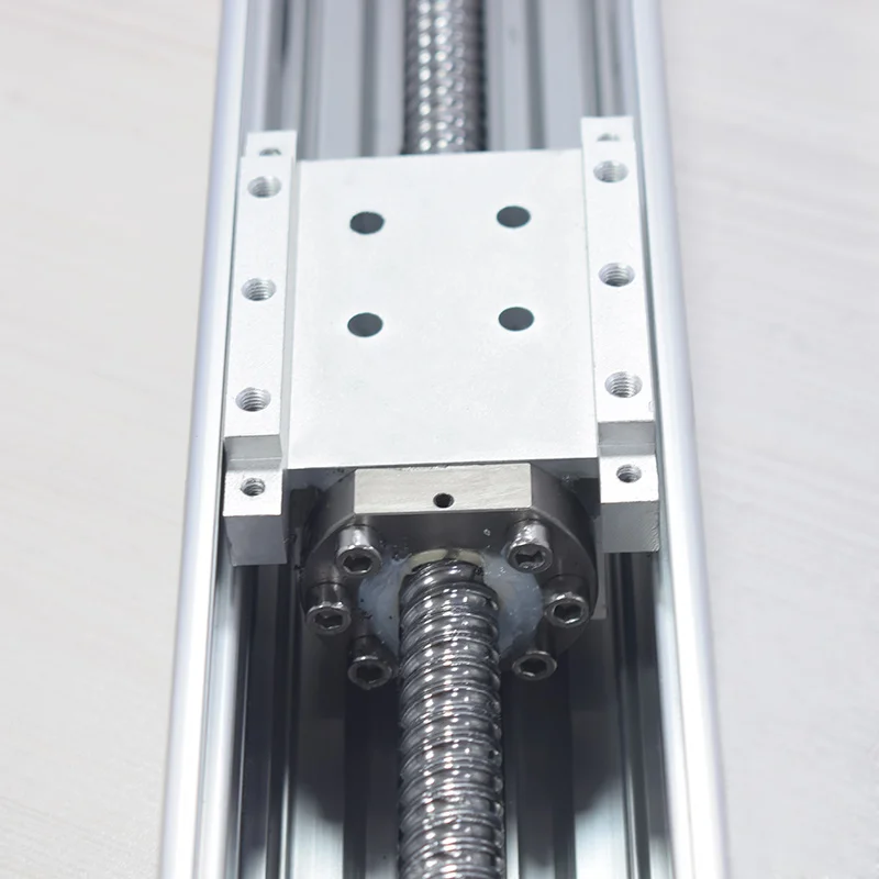 RXS80XYZ-L XYZ Stage Ball Screw CNC Linear Module Guide Rail Motion Slide Actuator Nema 24 Stepper Robotic Arm Kit Rod Z 100mm