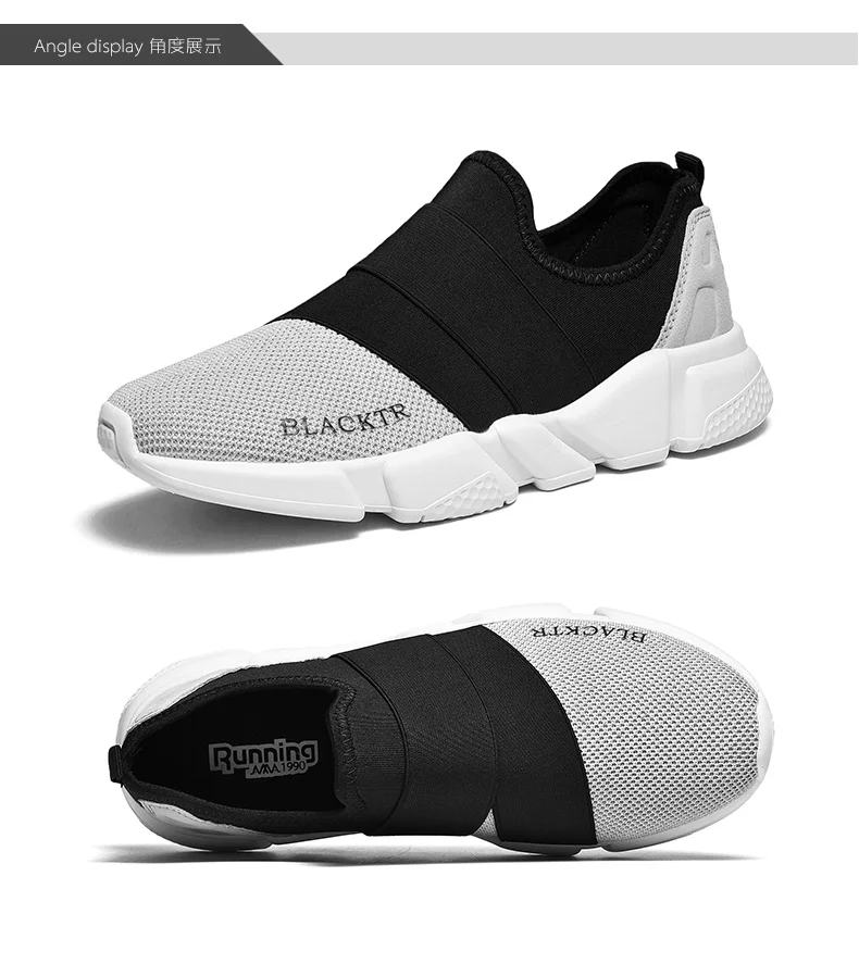 

FANPAO men's Sock Walking sneakers easy Slip Ons tennis running Footwear street fashion casual loafers travel yeezys shoes WK832