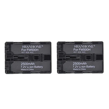 

2PCS 2500mAh NP-FM500H NP FM500H FM500H Rechargeable Camera Battery For Sony Alpha SLT A57 A65 A77 A99 A350 A550 A580 A900