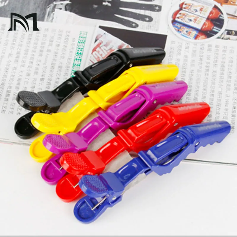 18Pcs Professional Salon Section Hair Clips DIY Hairdressing Hairpins Plastic Hair Care Styling Accessories Tools Purple One 18Pcs Professional Salon Section Hair Clips DIY Hairdressing Hairpins Plastic Hair Care Styling Accessories Tools Purple One