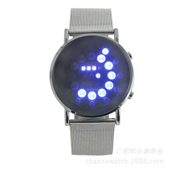 

Blue Circle Wrist Watch For Mens Relojes Hombre 2020sports Men Led Dgital Watches Male Hours Luxury Stainless Steel Watch #YL5