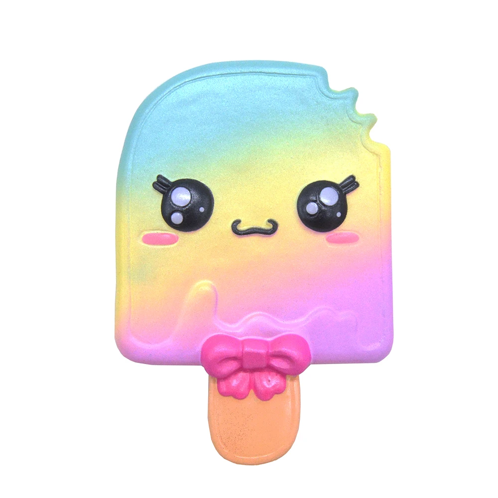 Kiibru Cute Rainbow Popsicles Squishy Super Slow Rising Scented
