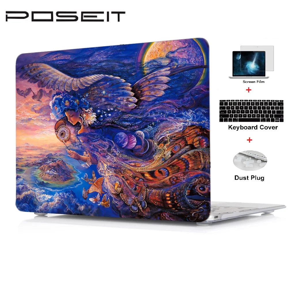 

New Plastic Hard Case Cover Laptop Shell Keyboard Cover For Apple Macbook Air 11 13 Pro Retina 12 13 15 Mac book Touch Bar 13 15
