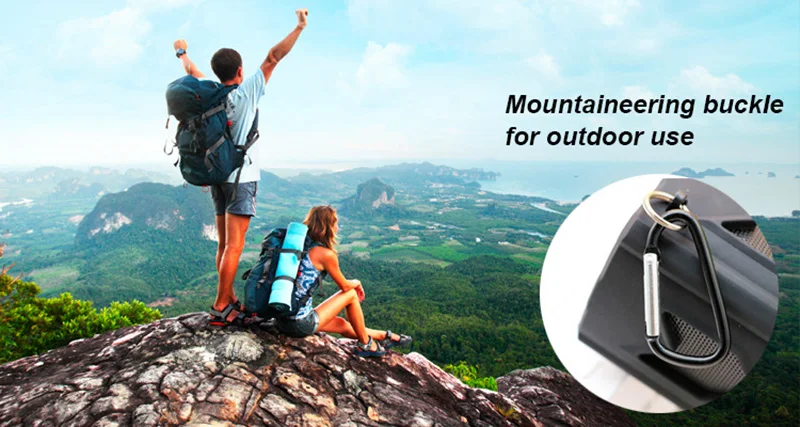 RACAHOO New Portable Bluetooth Speaker Waterproof Wireless Ourdoor Sports Loundspeaker Soundbar Built in Power Bank Support NFC3