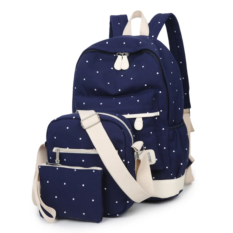 Fashion Women Backpack 4Pcs/set School Backpacks College Schoolbag For Teenager Girl And Boys Rucksack Moclila Shoulder Bags | Багаж и
