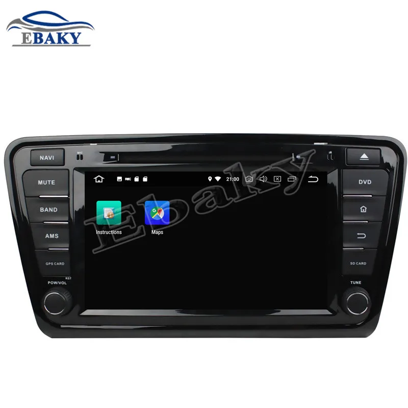 Best NaviTopia 8inch 4GB RAM 64GB ROM Octa Core Android 9.0 Car DVD Radio for Skoda octavia 2014 with GPS/wifi/Bluetooth 3