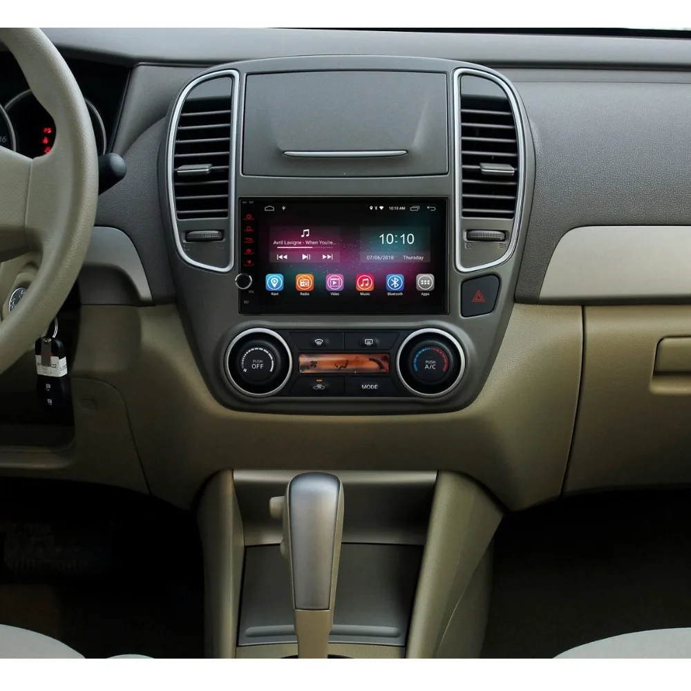 Discount 2 Din 7" Ultra Slim Android 8.1 Car DVD Radio Player Autoradio GPS Stereo For Nissan Toyota Honda Mazda BYD Kia Universal 2Din 3