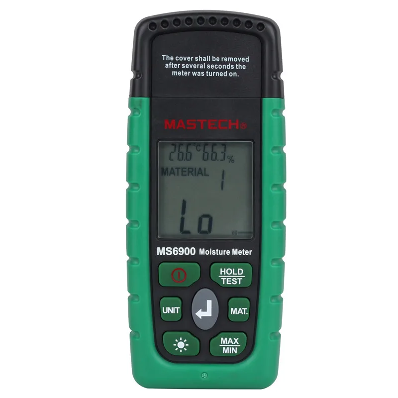 

MASTECH MS6900 Digital Moisture Meter for Woodworking LCD Backlight Portable Hygrometer Temperature Humidity Meter