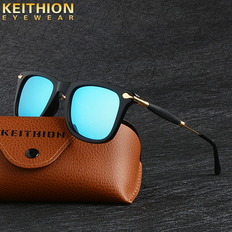 KEITHION Brand Design Classic Polarized Sunglasses Men Women Driving Square Frame Sun Glasses UV400 Eyewear