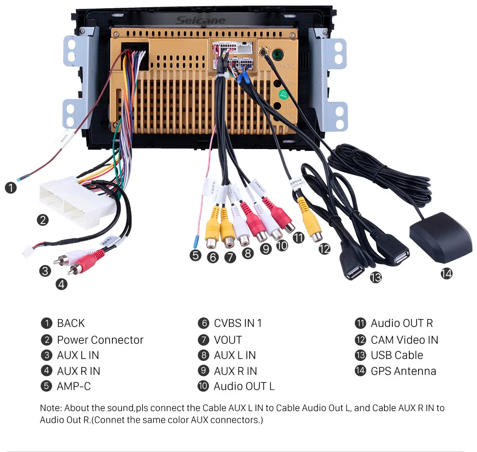 Top Seicane Android 8.1 9 inch Car Multimedia player For Hyundai Mistra 2013 2014 2015 2016 2din GPS Navigation support AUX USB 15