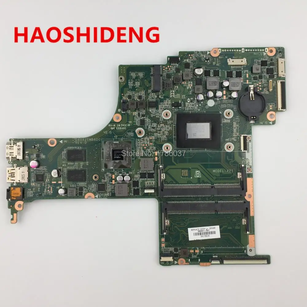 844521-601 DA0X21MB6D0 X21 для HP Pavilion Notebook 17-g серии материнских плат с R7M360/2 ГБ A10-8780P Процессор