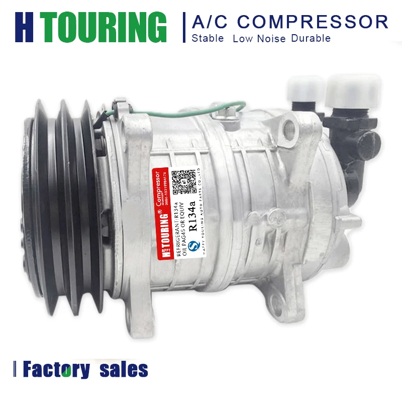 

AC Compressor TM15 Replaces HP150 10355011 48845011 2521152 With Two Grooves Pulley