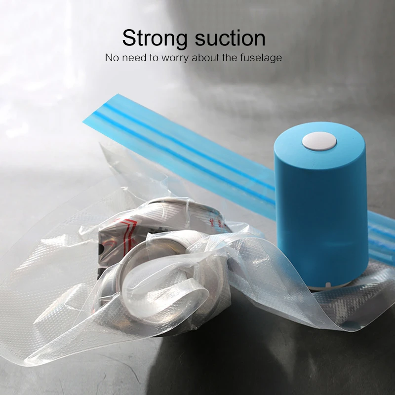 

USB Automatic Vacuum Sealer Pump Food Saver Suction Pump Include Electric Pump/5 Bags/USB Charging Cable/Connector/Clip