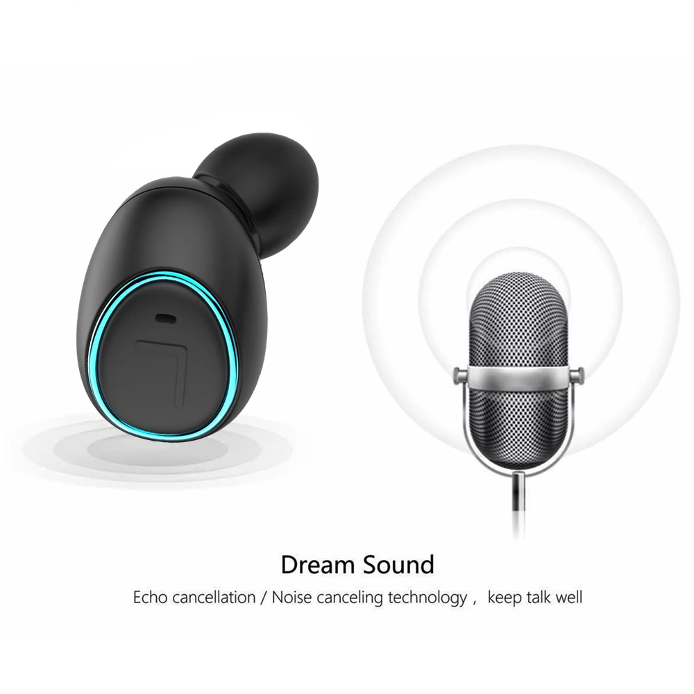 Newest TWS Wireless earphone Invisible sports Headphones True 3D Stereo Earbud Mini Bluetooth Headset with mic for iphone huawei