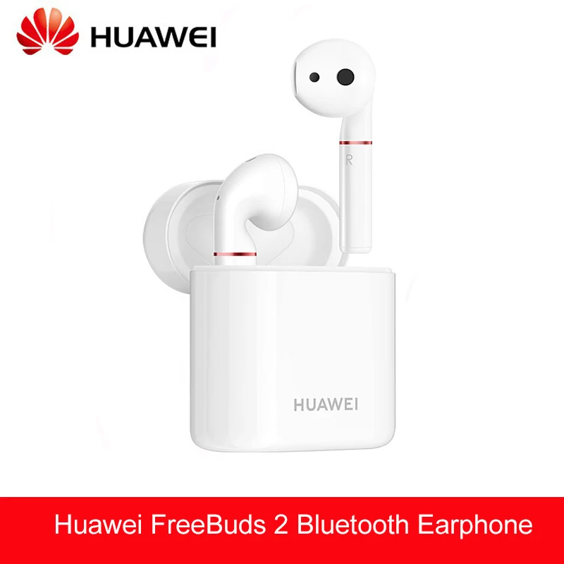 Original Huawei FreeBuds 2 Earphone Bluetooth Wireless connect with Mic Wireless charging headset Stereo sound for phone