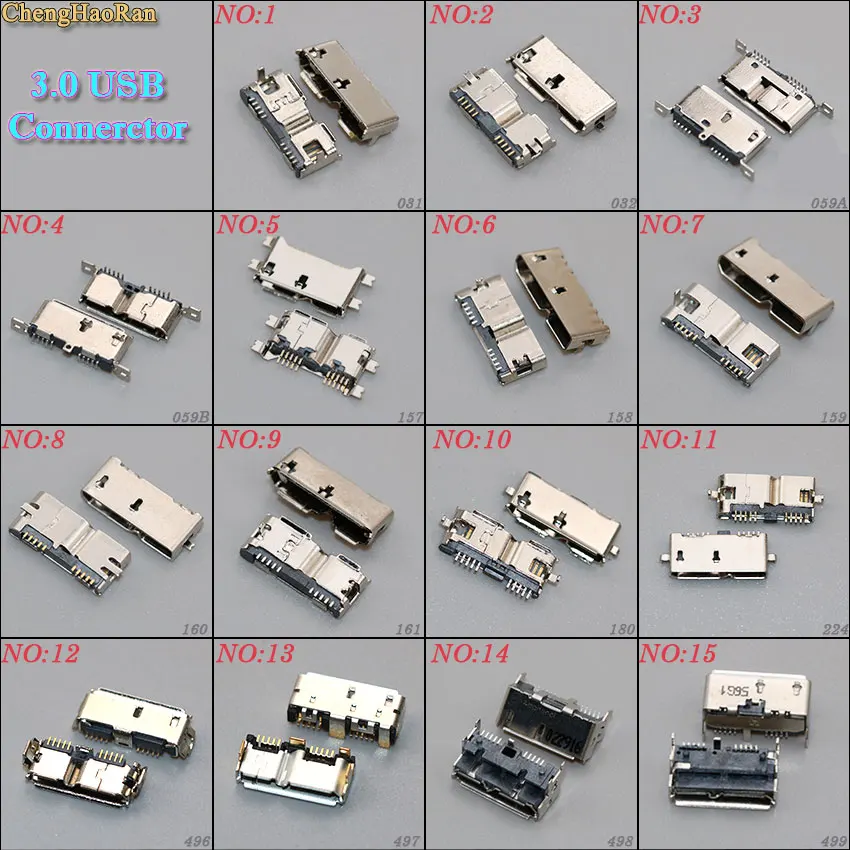 ChengHaoRan 1 шт. Micro USB 3 0 разъем 10 контактов гнездовой зарядный порт для мобильного