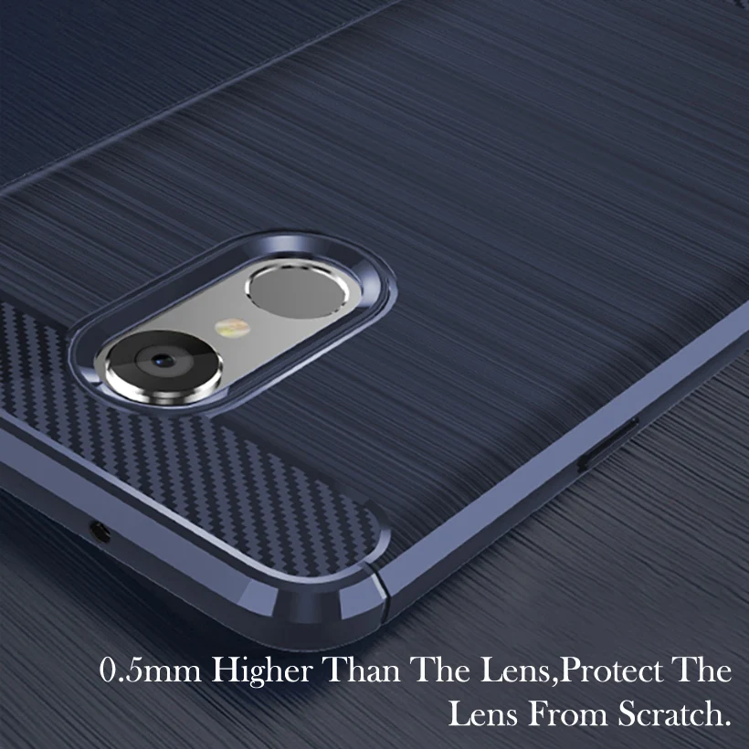 Bolomboy الكربون الألياف حالة ل LG Q ستايلس حالة سيليكون لينة TPU أسود الرسم الحالات ل LG Q ستايلس ألفا غطاء 6.2 بوصة