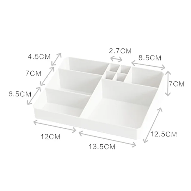 Многослойный органайзер для макияжа, пластиковая коробка для хранения, органайзер для косметики, ящик для украшений, органайзер для макияжа, офисный контейнер - Цвет: A