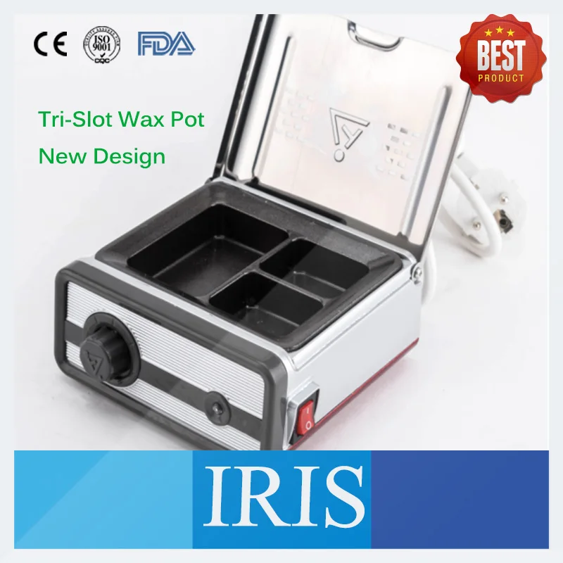 New Design Dental Lab Equipment Analog Wax Heater Pot 3 Tri Slot