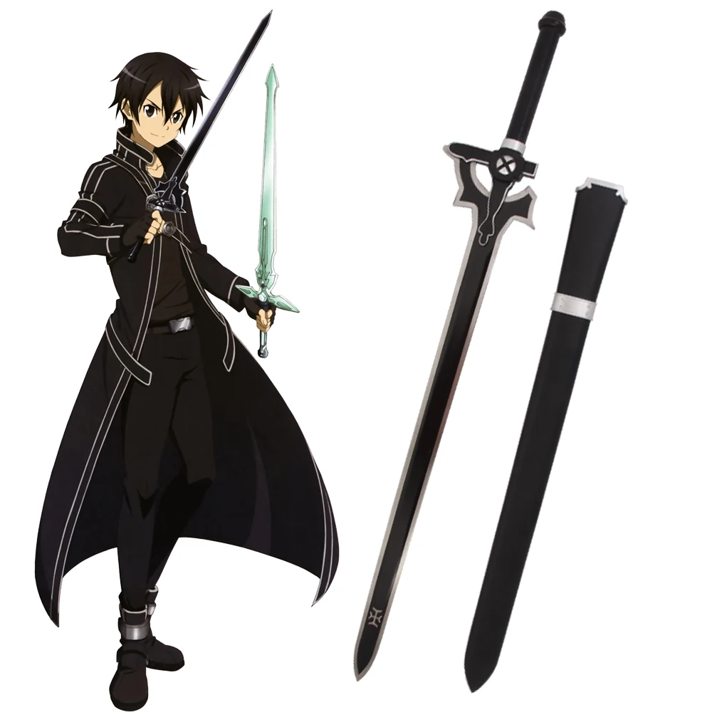 Sword Art Online SAO Kirito's Elucidator косплей меч японская игра-Аниме Катана углеродистая сталь