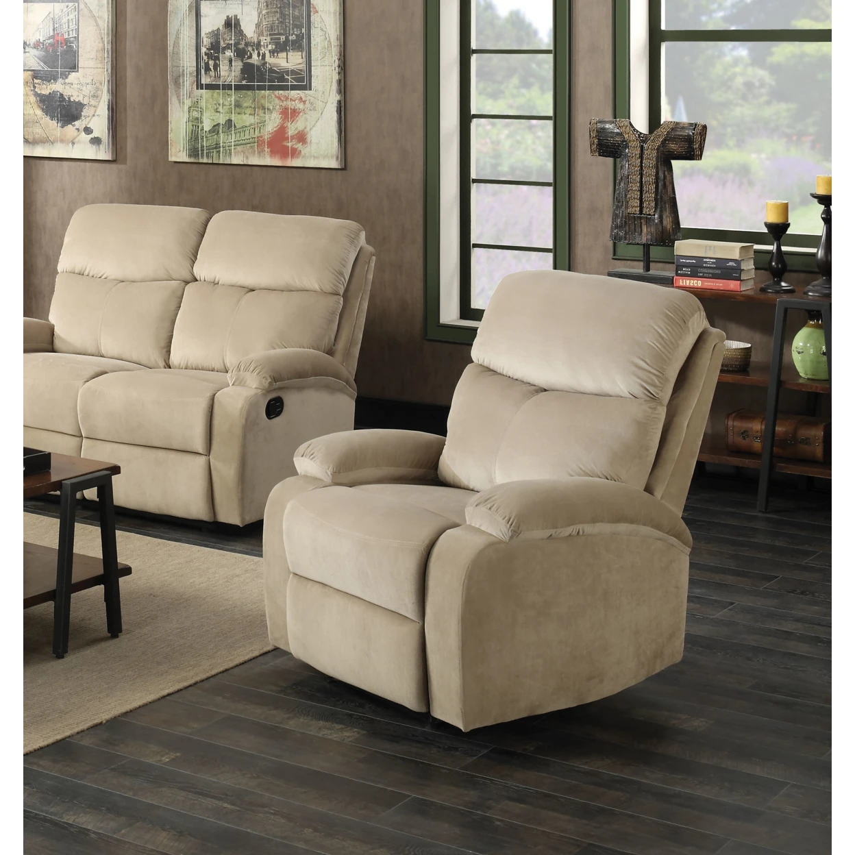Mayborn Recliner , Sand Velvet  (Cream)