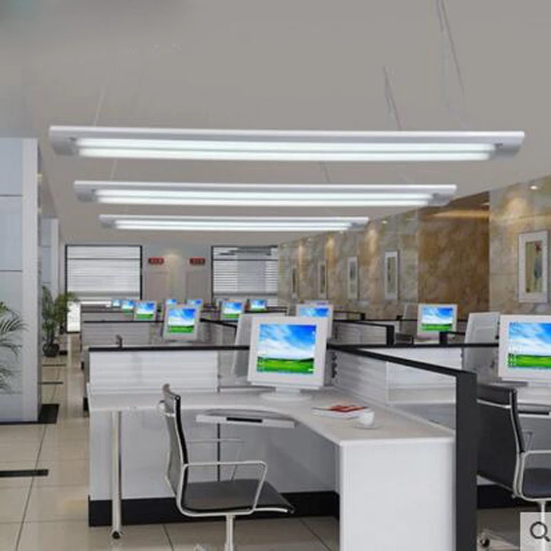 fluorescent office lights