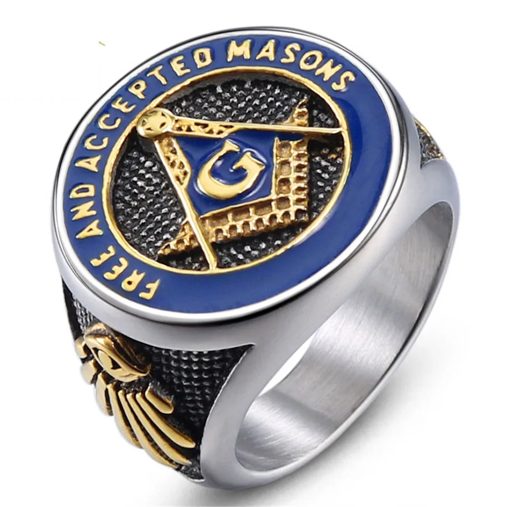 

Punk Vintage Men's Stainless Steel Rings Fashion jewelry accessories Metal titanium biker finger ring male part for men