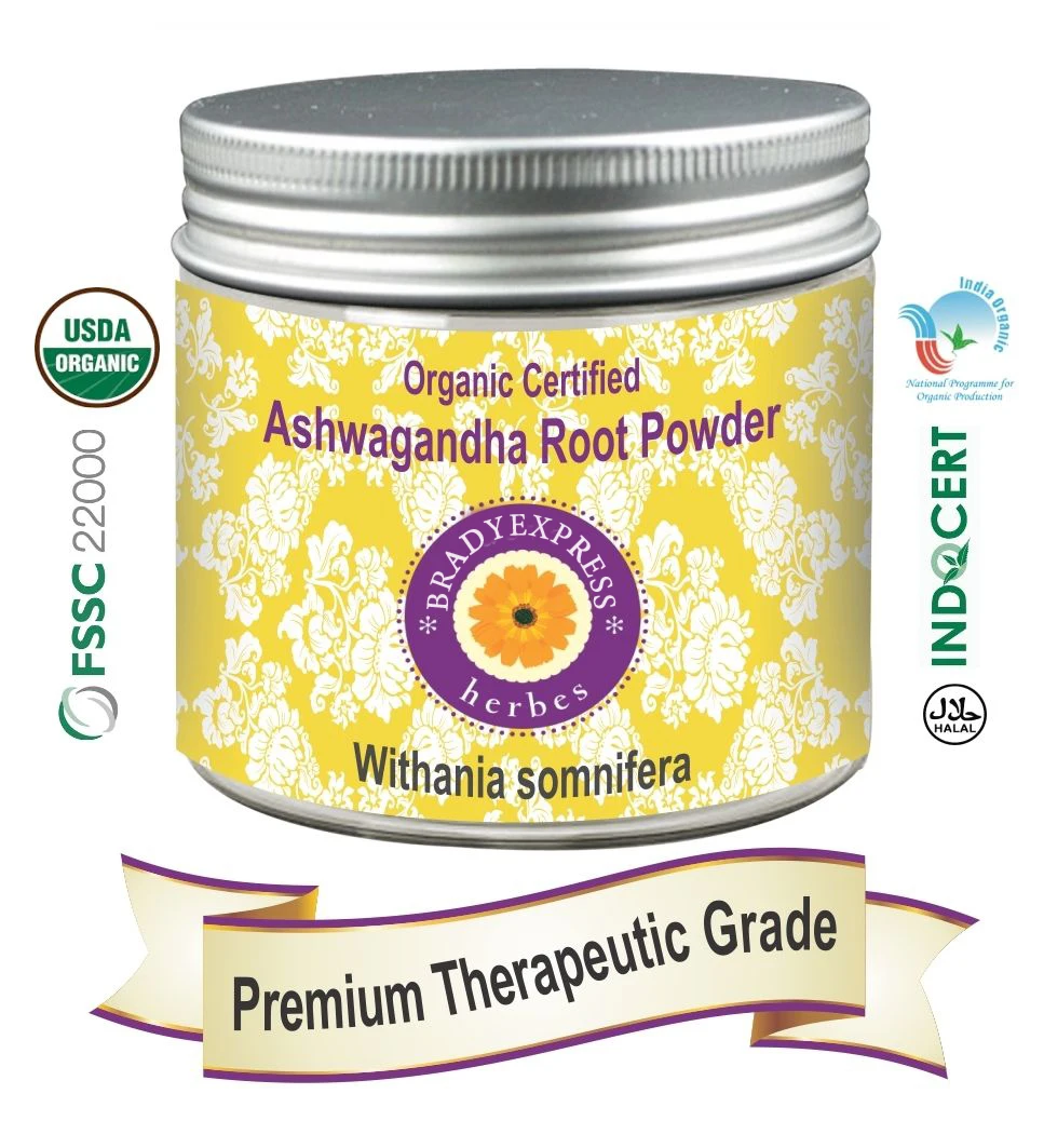 Бесплатная доставка органический порошок корня Ashwagandha 100gm 100% натуральный Withania