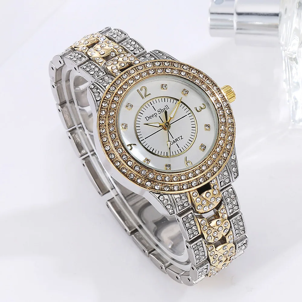 

2018 High Quality Luxury Metal Bracelet Quartz Bracelet Bracelet Crystal Diamond Gold Silver Watch Women Watches Bracelet Watch