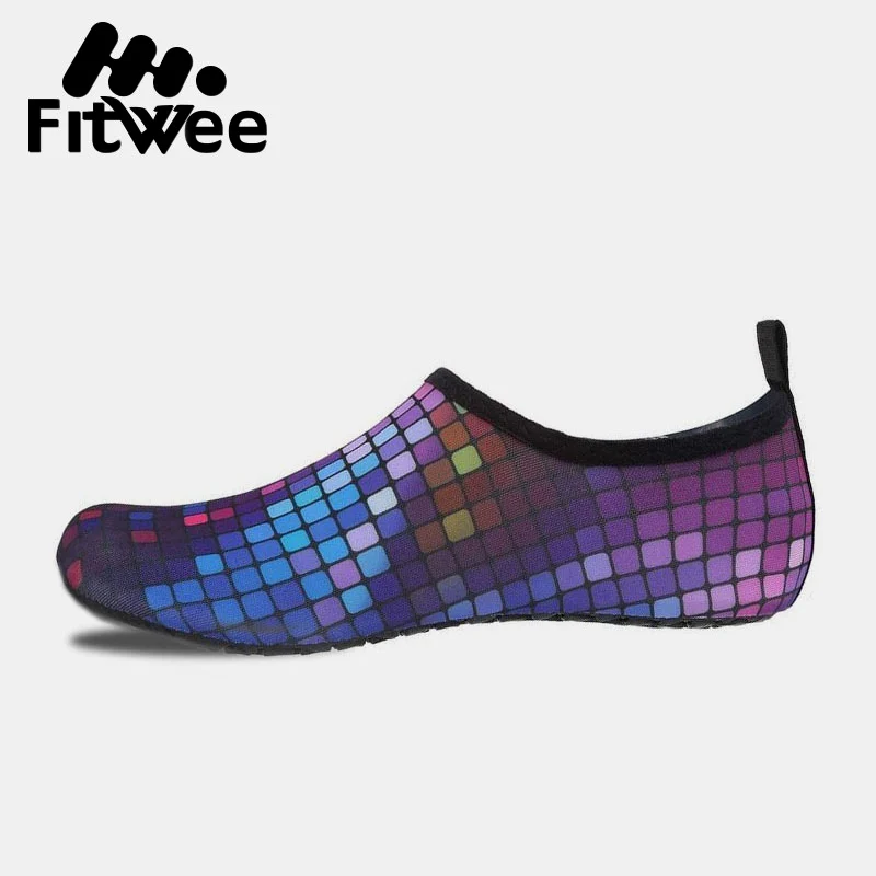 FitWee زائد حجم 35-48 الرجال أحذية مقاومة للانزلاق السباحة الرياضة لينة مريحة المنبع أحذية الرجال سريعة التجفيف في الهواء الطلق أحذية رياضية الأح...