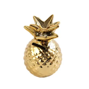 

Ceramic Craft Cute Creative Pineapple Piggy Bank Money Bank Saving Money Box Coin Cash Money Box Ceramic Piggy Bank