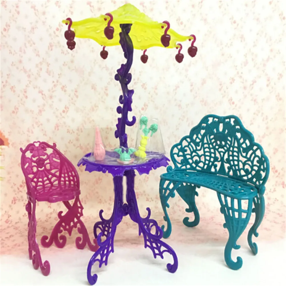 Amusement Bar Couch Chairs Table Dessert Sun Umbrella For Girl Doll Accessories Kid Toy House Furniture For 1/6 Doll Amusement Bar Couch Chairs Table Dessert Sun Umbrella For Girl Doll Accessories Kid Toy House Furniture For 1/6 Doll