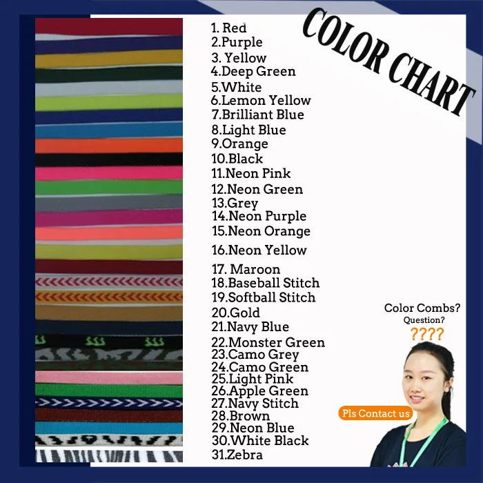 Elast Headband color chart