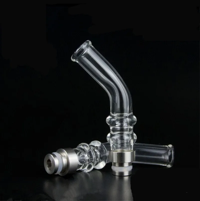 Curve Colorful Glass 510 Drip Tips Long Ego Mouthpiece Drip Tip for RDA