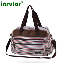 Multicolore bande de maternité mère maman nappy sacs multifonctionnel poussette sacs d’épaule sac à main bébé sac à couches