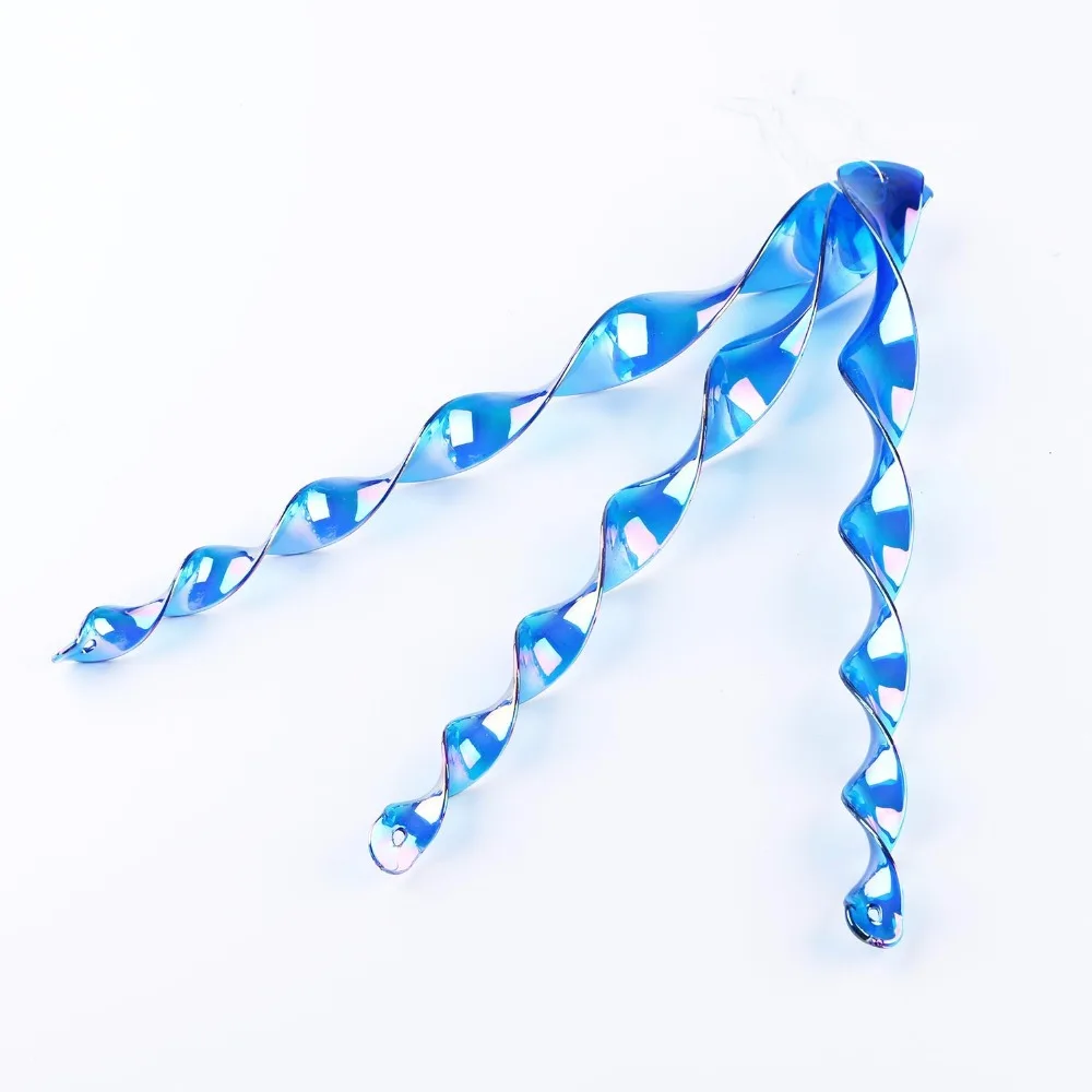 Bird Repellent Reflective Scare Rods-Ornamental Spiral Hanging Woodpecker Deterrent Device(12inch Blue) Pack of 10 Bird Repellent Reflective Scare Rods-Ornamental Spiral Hanging Woodpecker Deterrent Device(12inch Blue) Pack of 10