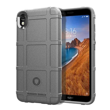 

50pcs/lot For Xiaomi Redmi 7A Soft TPU Square Shockproof Shield Rugged Rubber Case For Xiaomi Redmi 7A